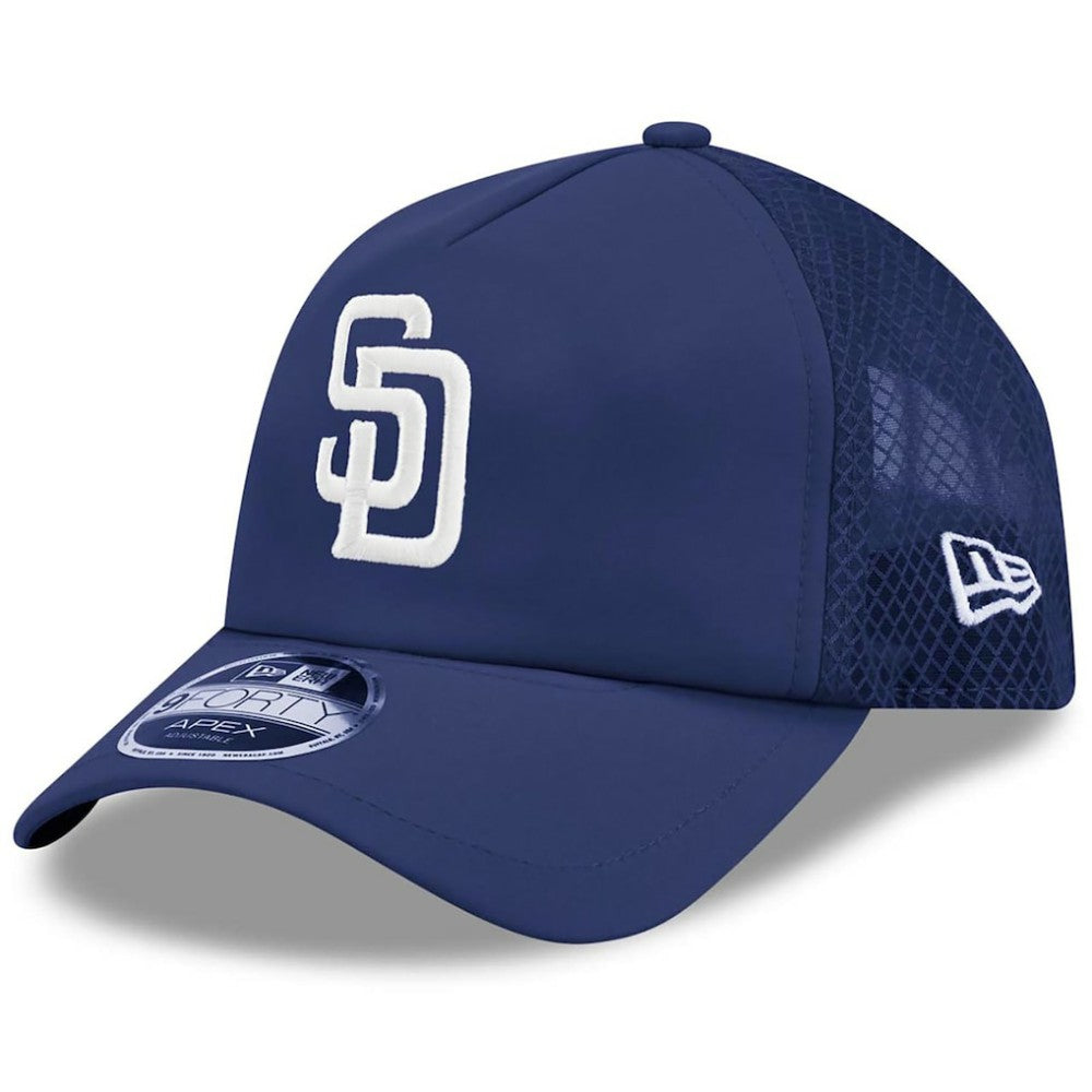 San Diego Padres New Era 2026 Batting Practice Alternate Apex 9FORTY Adjustable Hat - Navy Hats