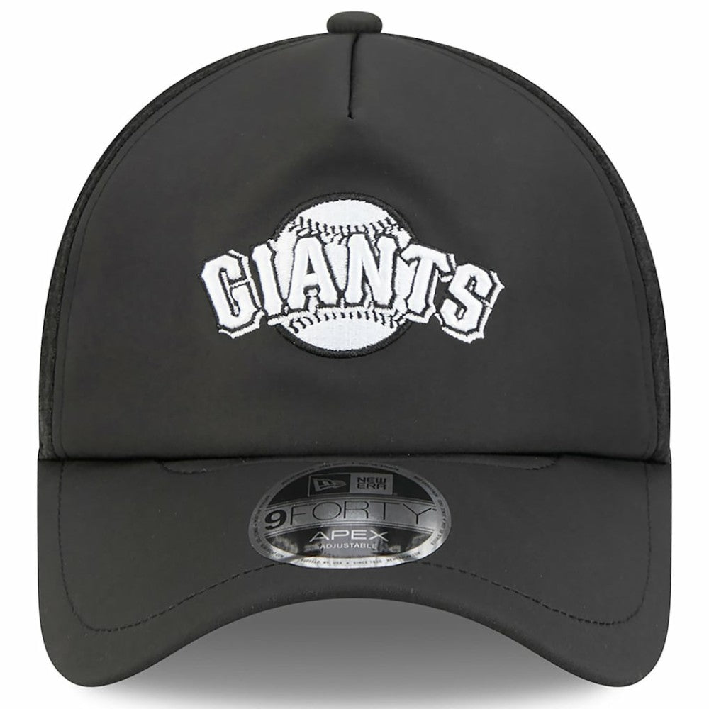 San Francisco Giants New Era 2026 Batting Practice Alternate Apex 9FORTY Adjustable Hat - Black Hats