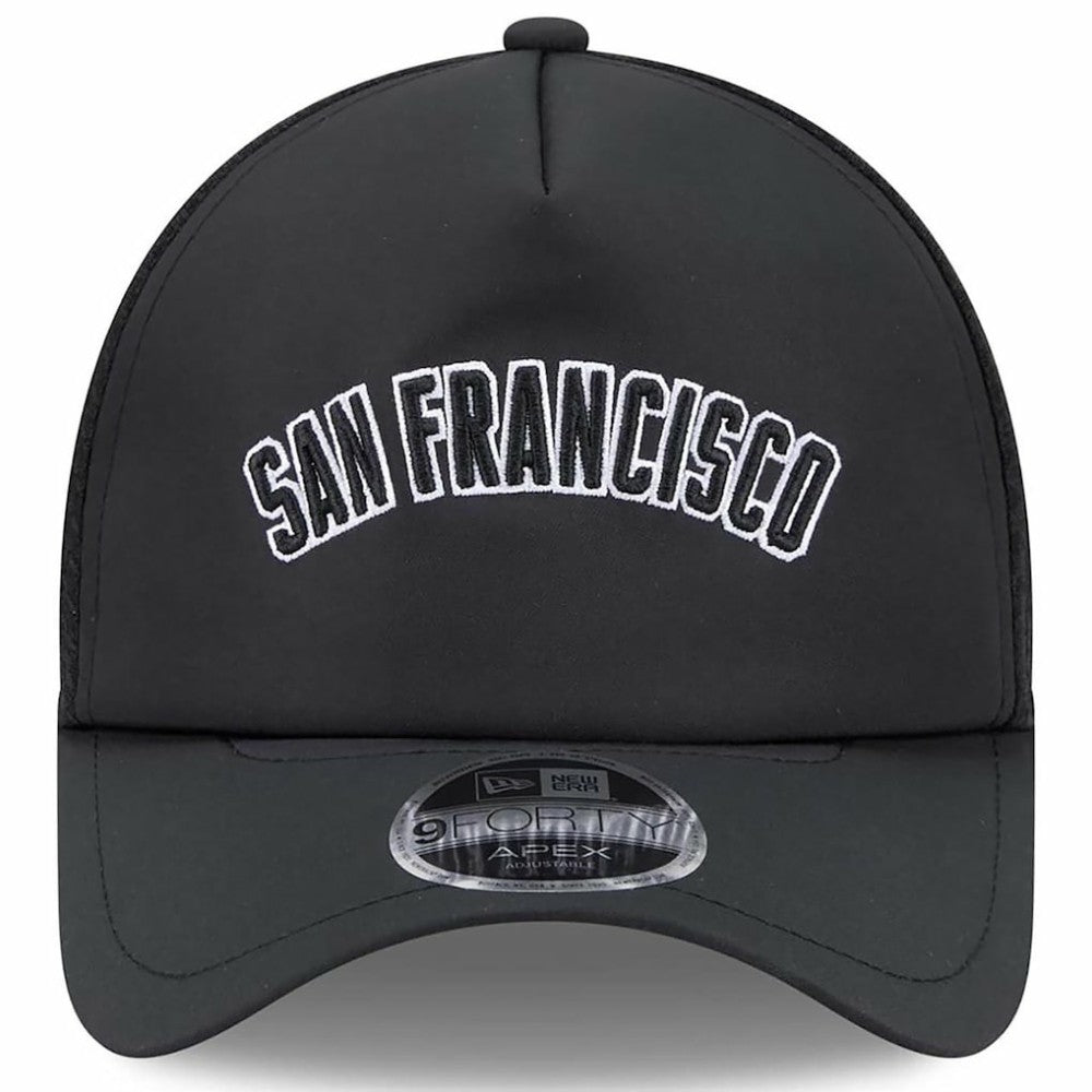 San Francisco Giants New Era 2026 Batting Practice Alternate Apex 9FORTY Adjustable Hat - Black Hats