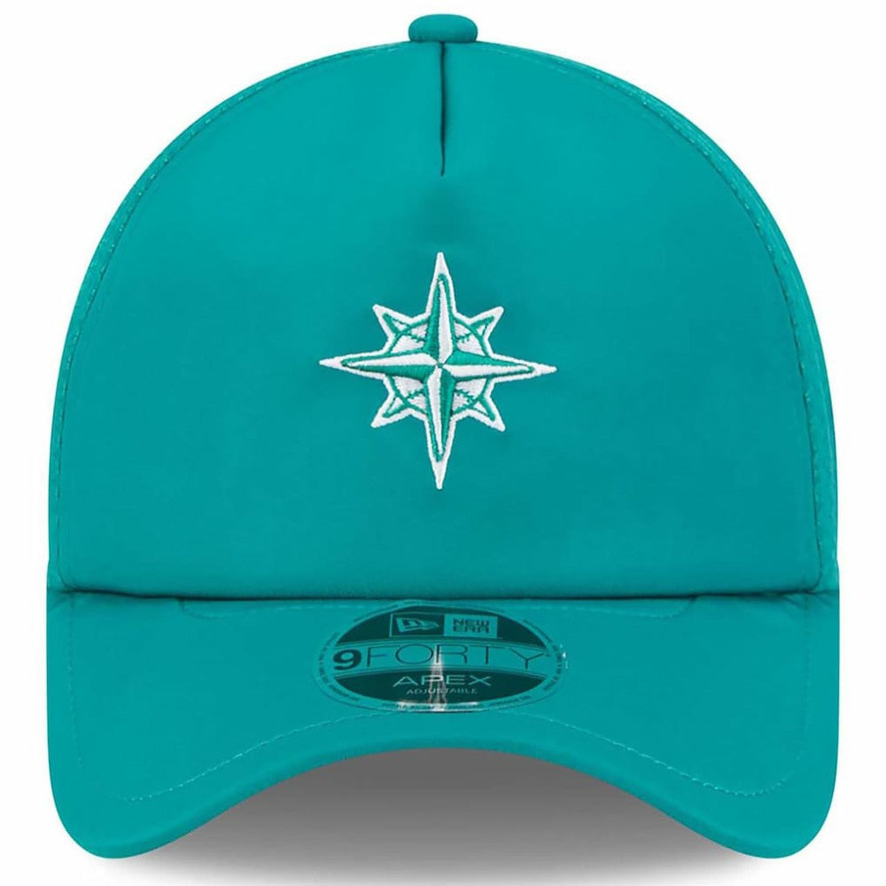 Seattle Mariners New Era 2026 Batting Practice Alternate Apex 9FORTY Adjustable Hat - Teal Hats