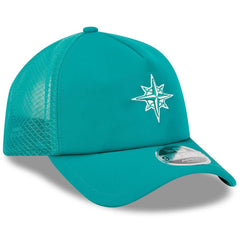 Seattle Mariners New Era 2026 Batting Practice Alternate Apex 9FORTY Adjustable Hat - Teal Hats