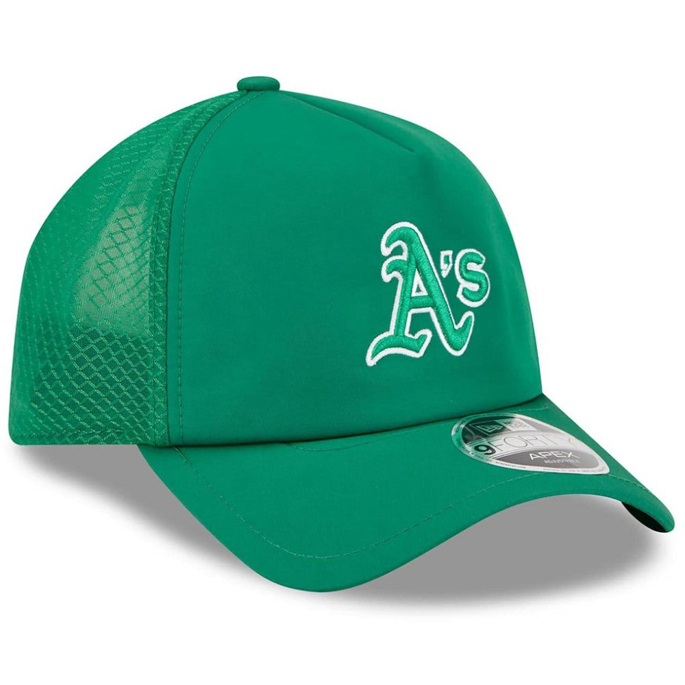 Athletics New Era 2026 Batting Practice Alternate Apex 9FORTY Adjustable Hat - Kelly Green Hats