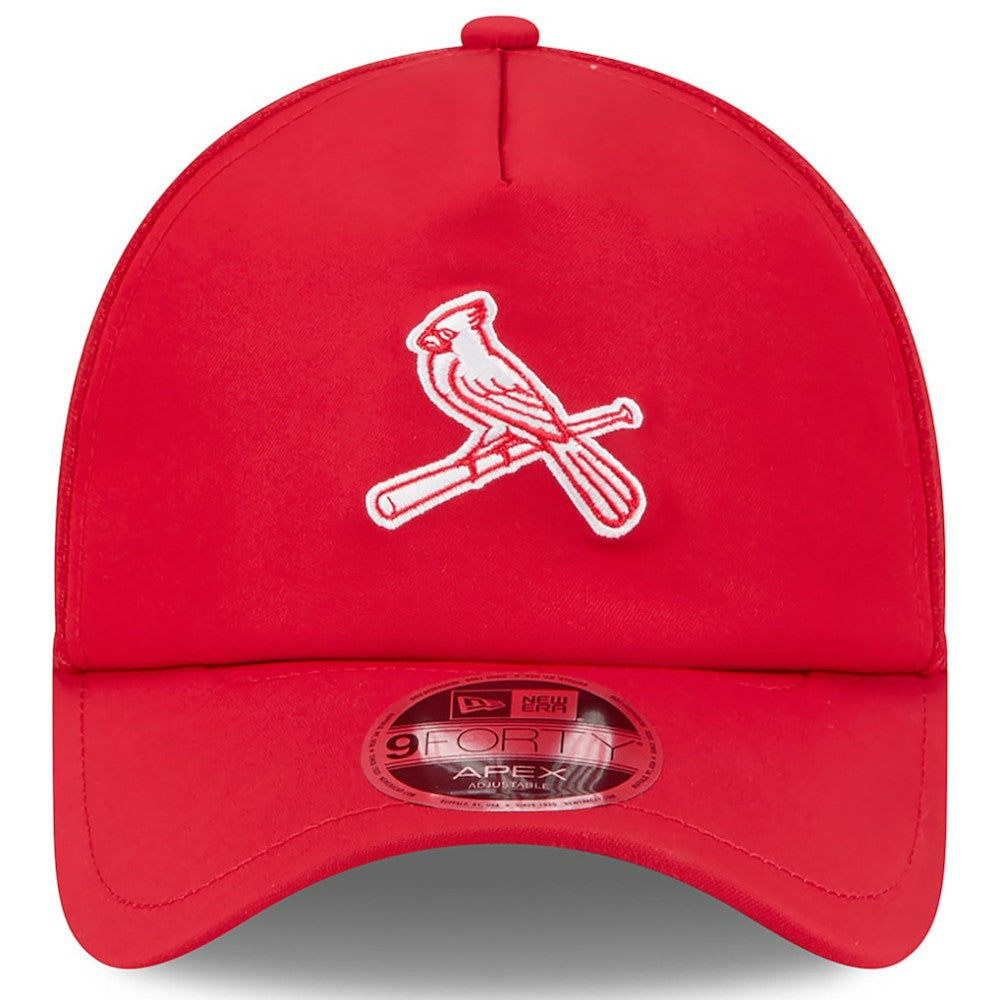 St. Louis Cardinals New Era 2026 Batting Practice Alternate Apex 9FORTY Adjustable Hat - Red Hats
