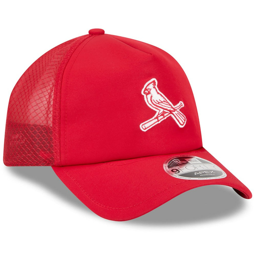 St. Louis Cardinals New Era 2026 Batting Practice Alternate Apex 9FORTY Adjustable Hat - Red Hats