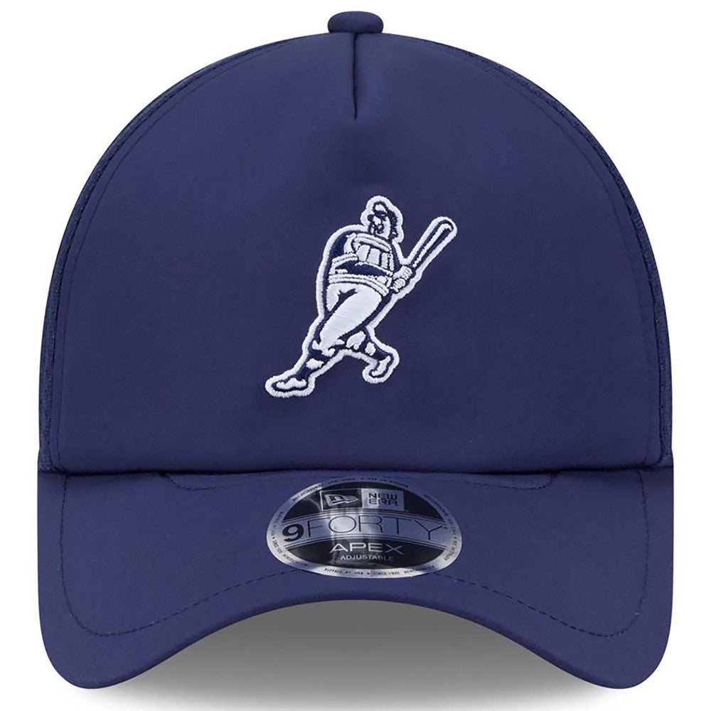 Milwaukee Brewers New Era 2026 Batting Practice Alternate Apex 9FORTY Adjustable Hat - Navy Hats