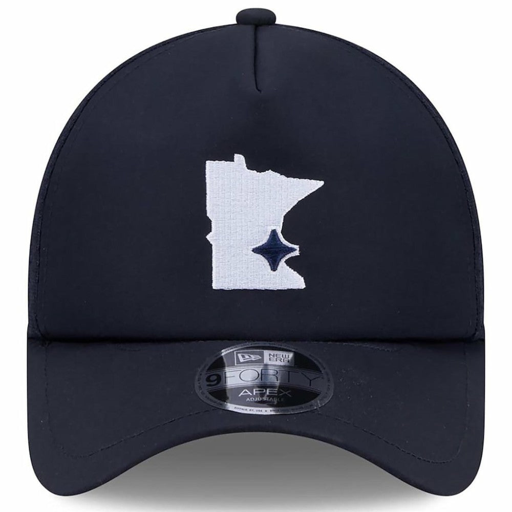 Minnesota Twins New Era 2026 Batting Practice Alternate Apex 9FORTY Adjustable Hat - Navy Hats