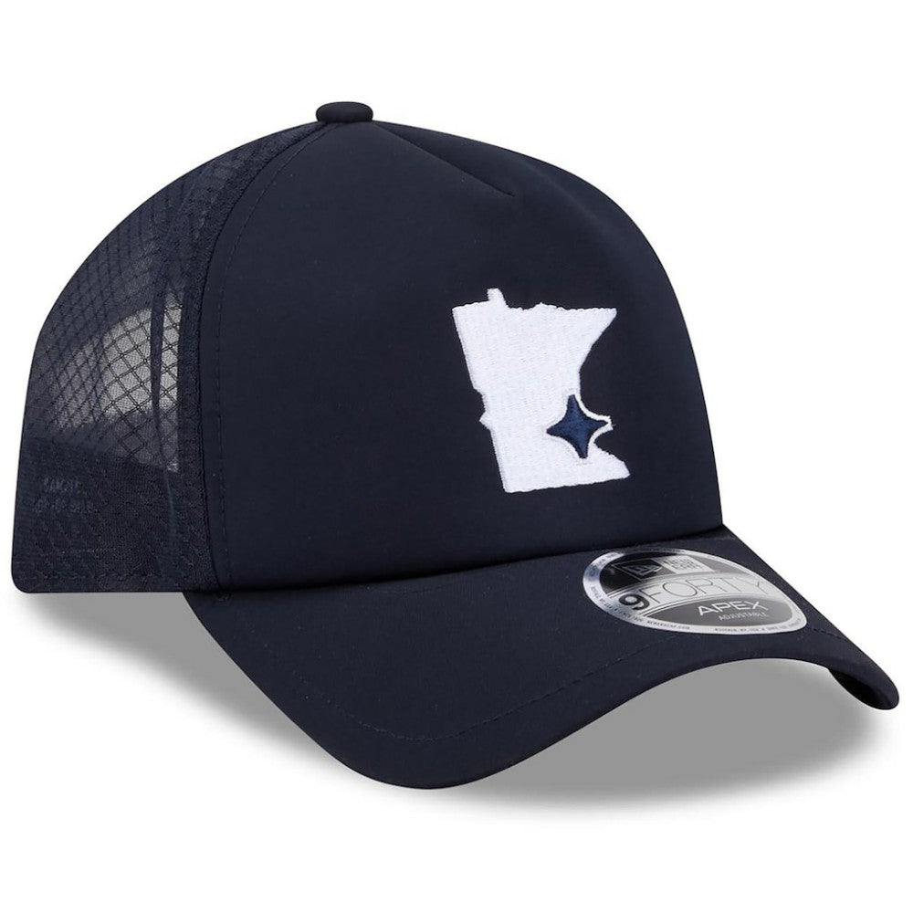 Minnesota Twins New Era 2026 Batting Practice Alternate Apex 9FORTY Adjustable Hat - Navy Hats
