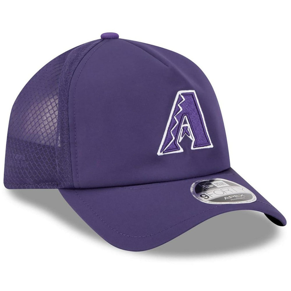 Arizona Diamondbacks New Era 2026 Batting Practice Alternate Apex 9FORTY Adjustable Hat - Purple Hats