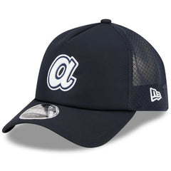 Atlanta Braves New Era 2026 Batting Practice Alternate Apex 9FORTY Adjustable Hat - Navy Hats
