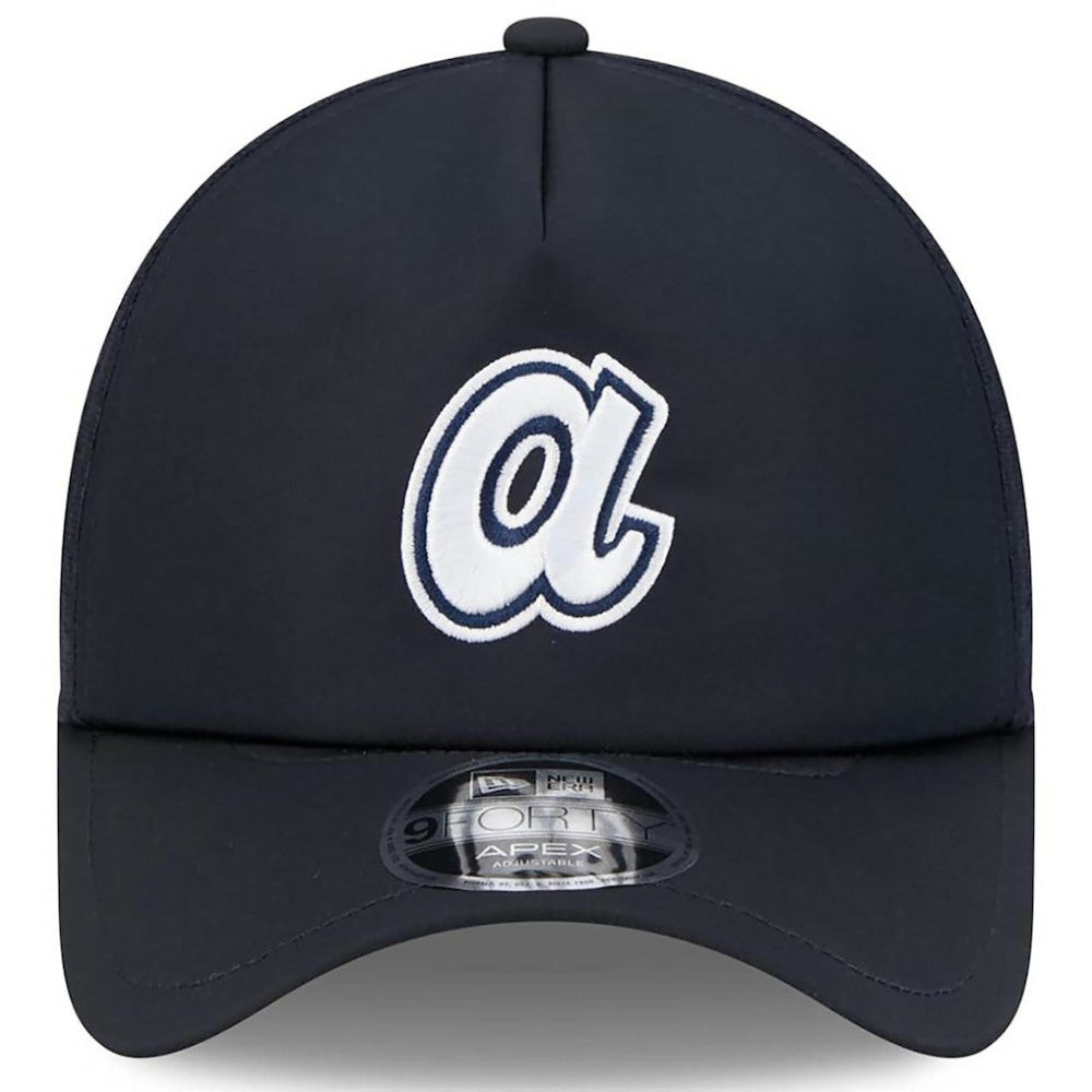 Atlanta Braves New Era 2026 Batting Practice Alternate Apex 9FORTY Adjustable Hat - Navy Hats