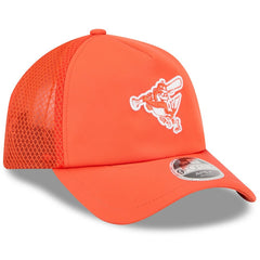 Baltimore Orioles New Era 2026 Batting Practice Alternate Apex 9FORTY Adjustable Hat - Orange Hats