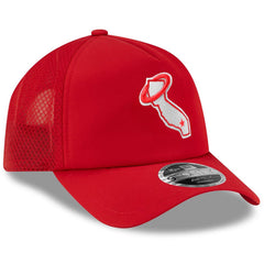 Los Angeles Angels New Era 2026 Batting Practice Alternate Apex 9FORTY Adjustable Hat - Red Hats