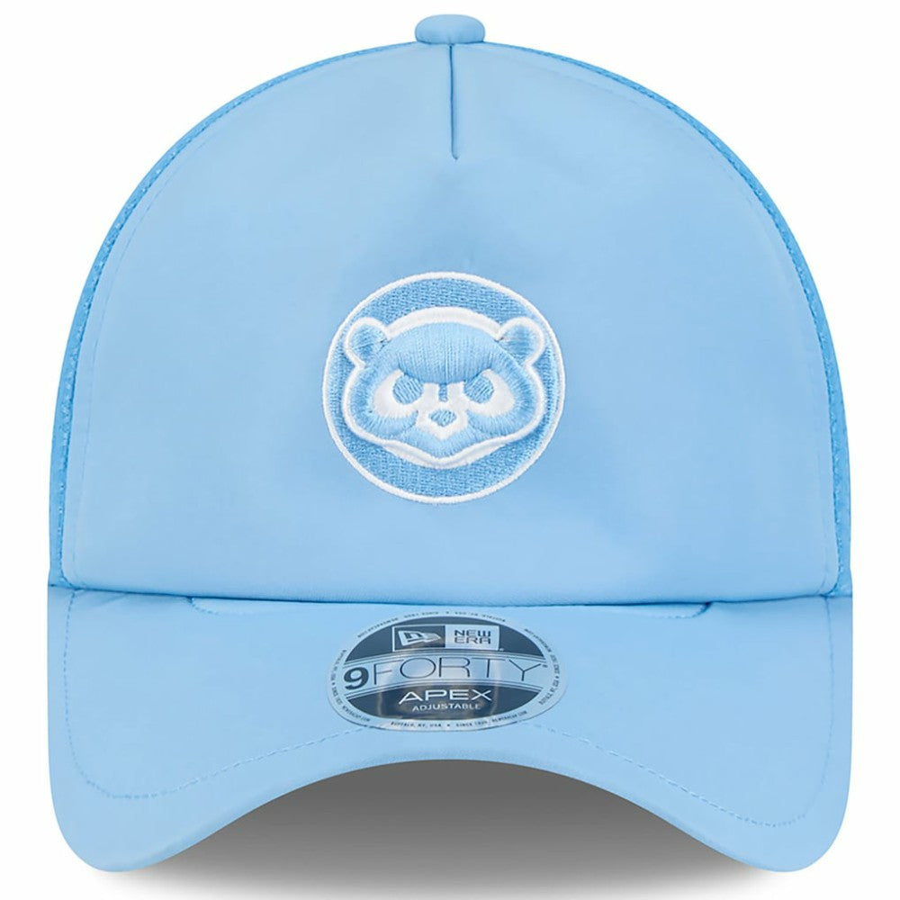 Chicago Cubs New Era 2026 Batting Practice Alternate Apex 9FORTY Adjustable Hat - Light Blue Hats