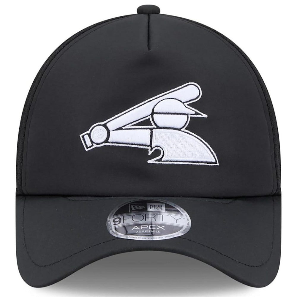 Chicago White Sox New Era 2026 Batting Practice Alternate Apex 9FORTY Adjustable Hat - Black Hats
