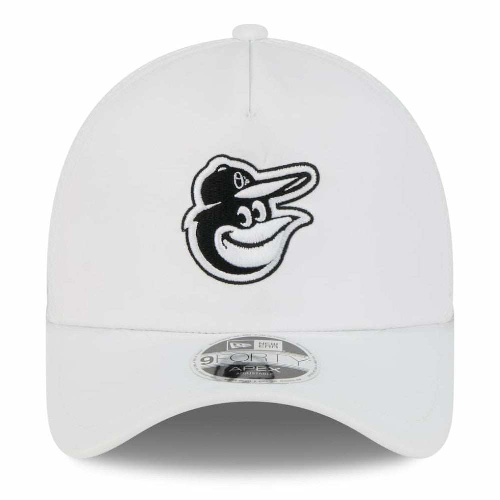 Baltimore Orioles New Era 2026 Batting Practice Apex 9FORTY Adjustable Trucker Hat - White Hats
