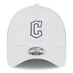Cleveland Guardians New Era 2026 Batting Practice Apex 9FORTY Adjustable Trucker Hat - White Hats