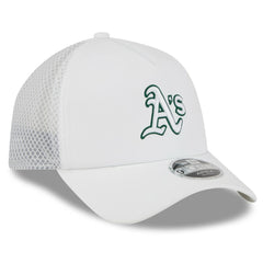 Athletics New Era 2026 Batting Practice Apex 9FORTY Adjustable Trucker Hat - White Hats