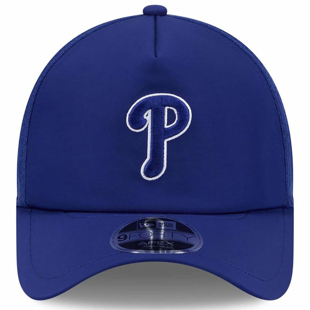 Philadelphia Phillies New Era 2026 Batting Practice Apex 9FORTY Adjustable Trucker Hat - Royal Hats