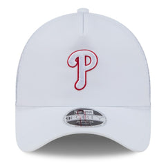Philadelphia Phillies New Era 2026 Batting Practice Apex 9FORTY Adjustable Trucker Hat - White Hats