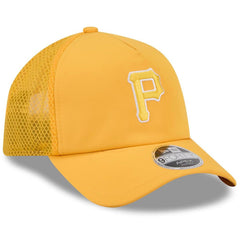 Pittsburgh Pirates New Era 2026 Batting Practice Apex 9FORTY Adjustable Trucker Hat - Gold Hats