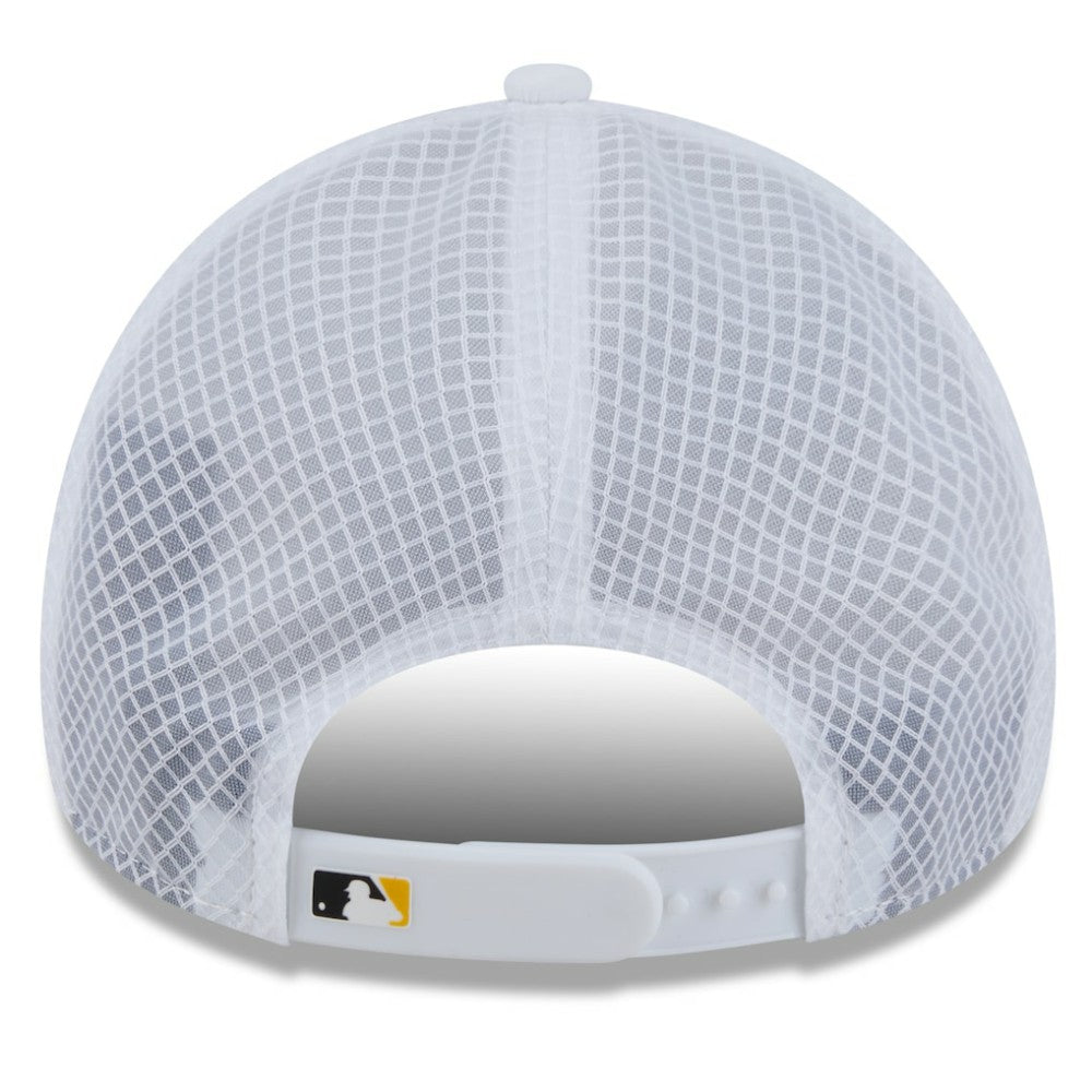 Pittsburgh Pirates New Era 2026 Batting Practice Apex 9FORTY Adjustable Trucker Hat - White Hats
