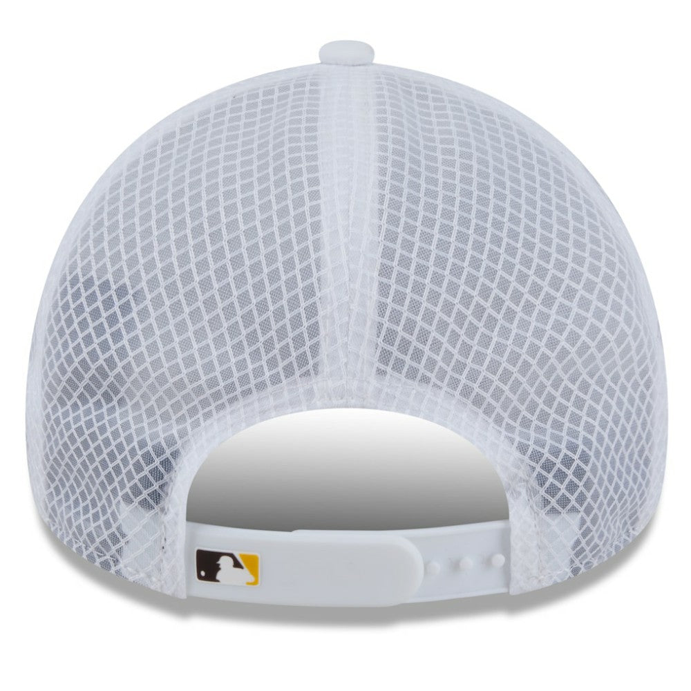 San Diego Padres New Era 2026 Batting Practice Apex 9FORTY Adjustable Trucker Hat - White Hats