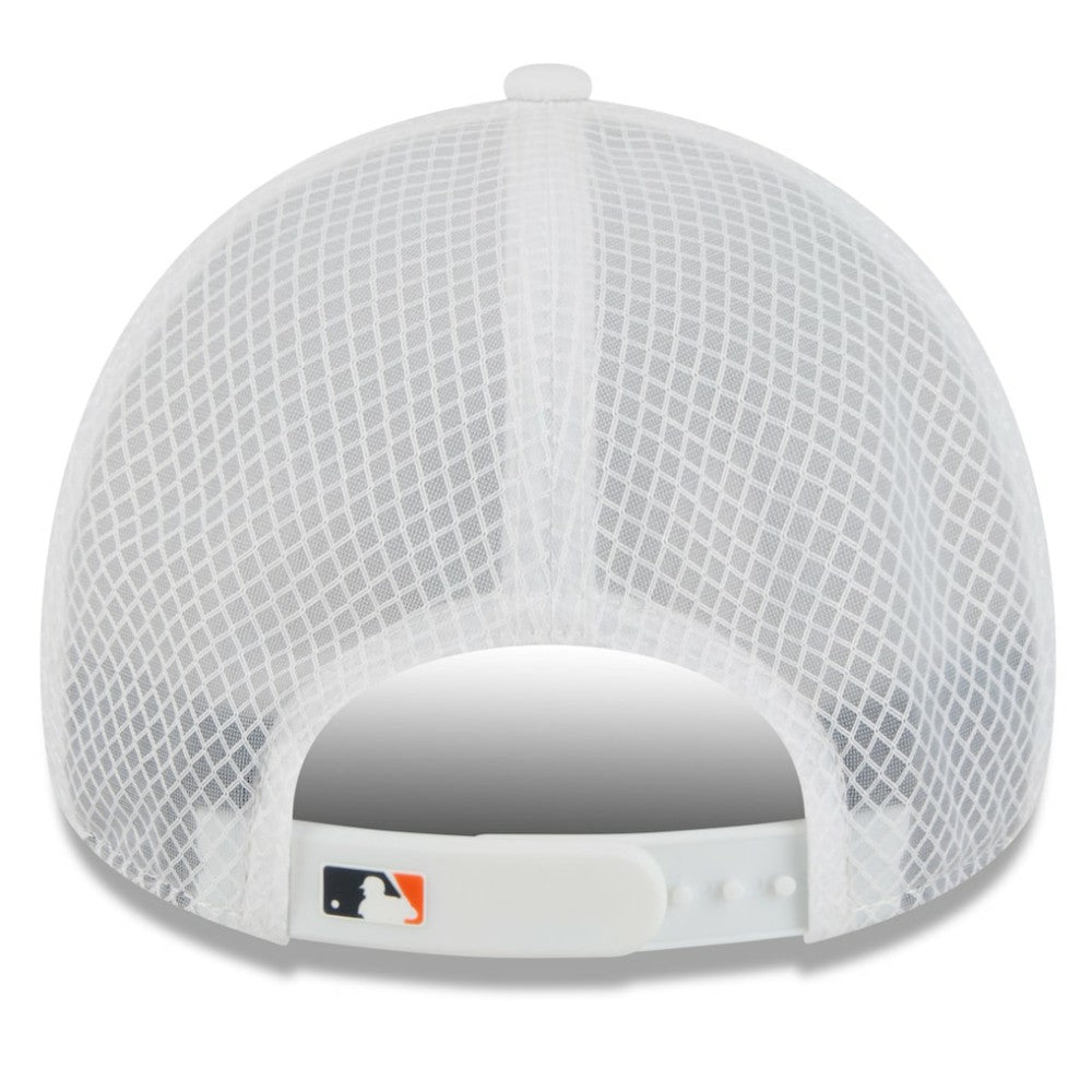 Detroit Tigers New Era 2026 Batting Practice Apex 9FORTY Adjustable Trucker Hat - White Hats