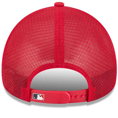 Boston Red Sox New Era 2026 Batting Practice Apex 9FORTY Adjustable Trucker Hat - Red Hats