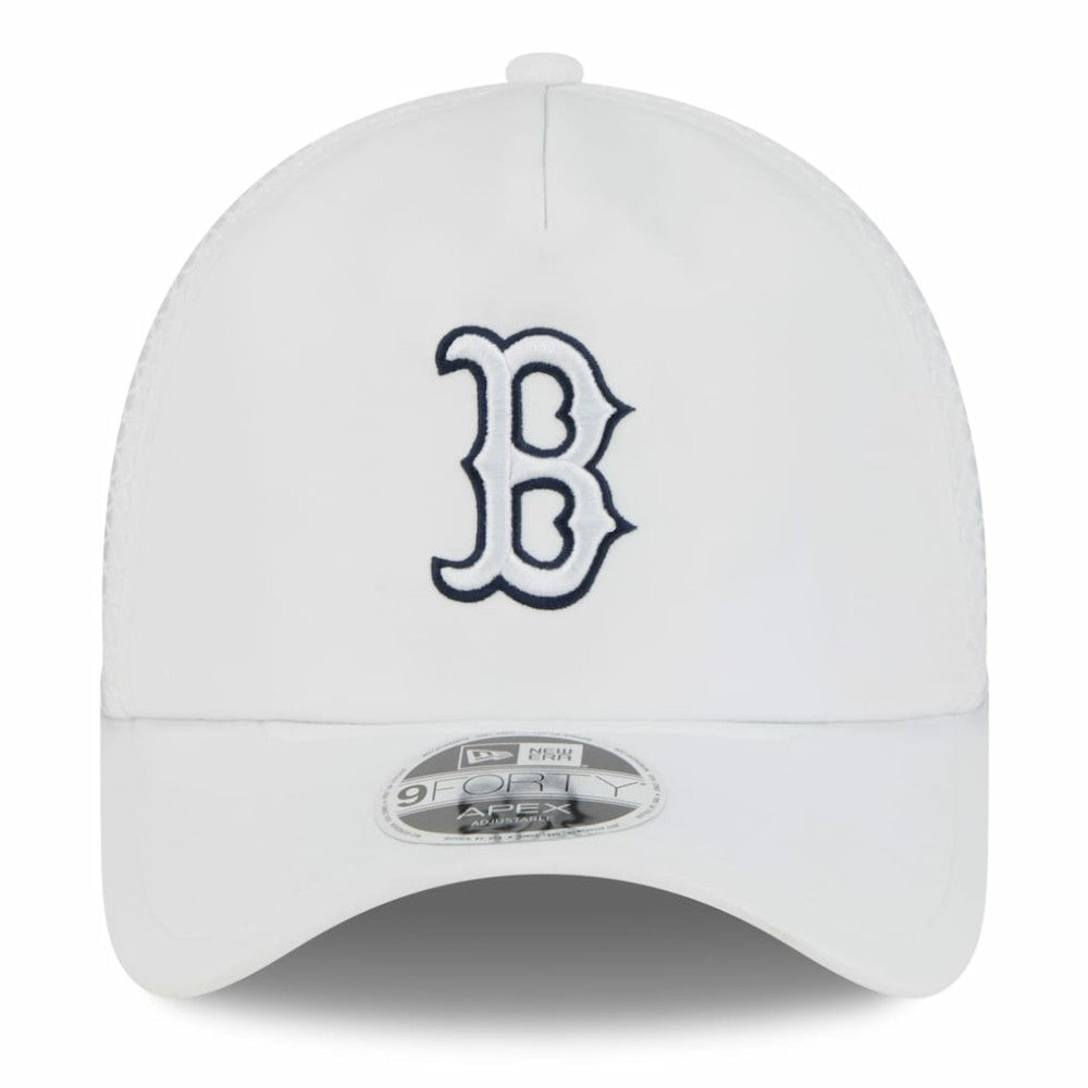 Boston Red Sox New Era 2026 Batting Practice Apex 9FORTY Adjustable Trucker Hat - White Hats