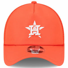 Houston Astros New Era 2026 Batting Practice Apex 9FORTY Adjustable Trucker Hat - Orange Hats