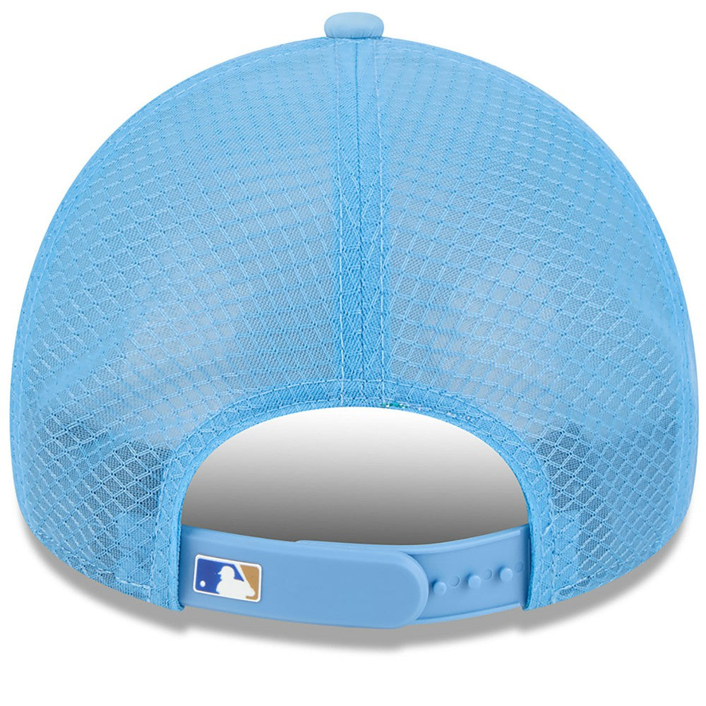 Kansas City Royals New Era 2026 Batting Practice Apex 9FORTY Adjustable Trucker Hat - Light Blue Hats