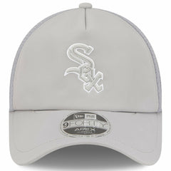 Chicago White Sox New Era 2026 Batting Practice Apex 9FORTY Adjustable Trucker Hat - Gray Hats
