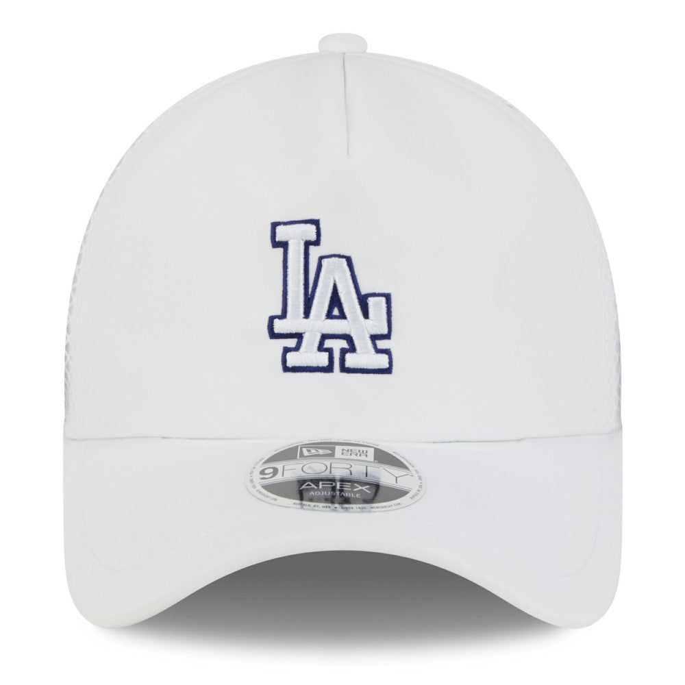 Los Angeles Dodgers New Era 2026 Batting Practice Apex 9FORTY Adjustable Trucker Hat - White Hats