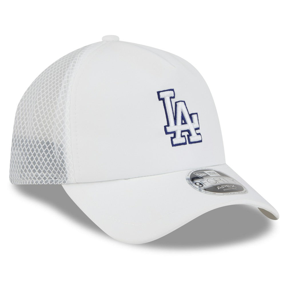 Los Angeles Dodgers New Era 2026 Batting Practice Apex 9FORTY Adjustable Trucker Hat - White Hats