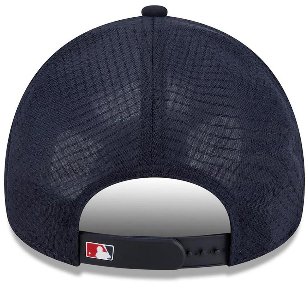 Washington Nationals New Era 2026 Batting Practice Apex 9FORTY Adjustable Trucker Hat - Navy Hats