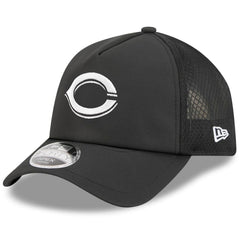 Cincinnati Reds New Era 2026 Batting Practice Apex 9FORTY Adjustable Trucker Hat - Black Hats