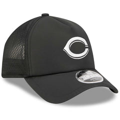 Cincinnati Reds New Era 2026 Batting Practice Apex 9FORTY Adjustable Trucker Hat - Black Hats