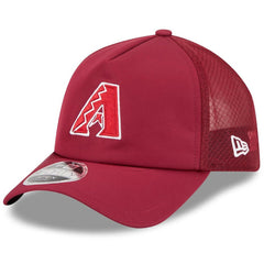 Arizona Diamondbacks New Era 2026 Batting Practice Apex 9FORTY Adjustable Trucker Hat - Dark Red Hats