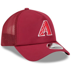 Arizona Diamondbacks New Era 2026 Batting Practice Apex 9FORTY Adjustable Trucker Hat - Dark Red Hats