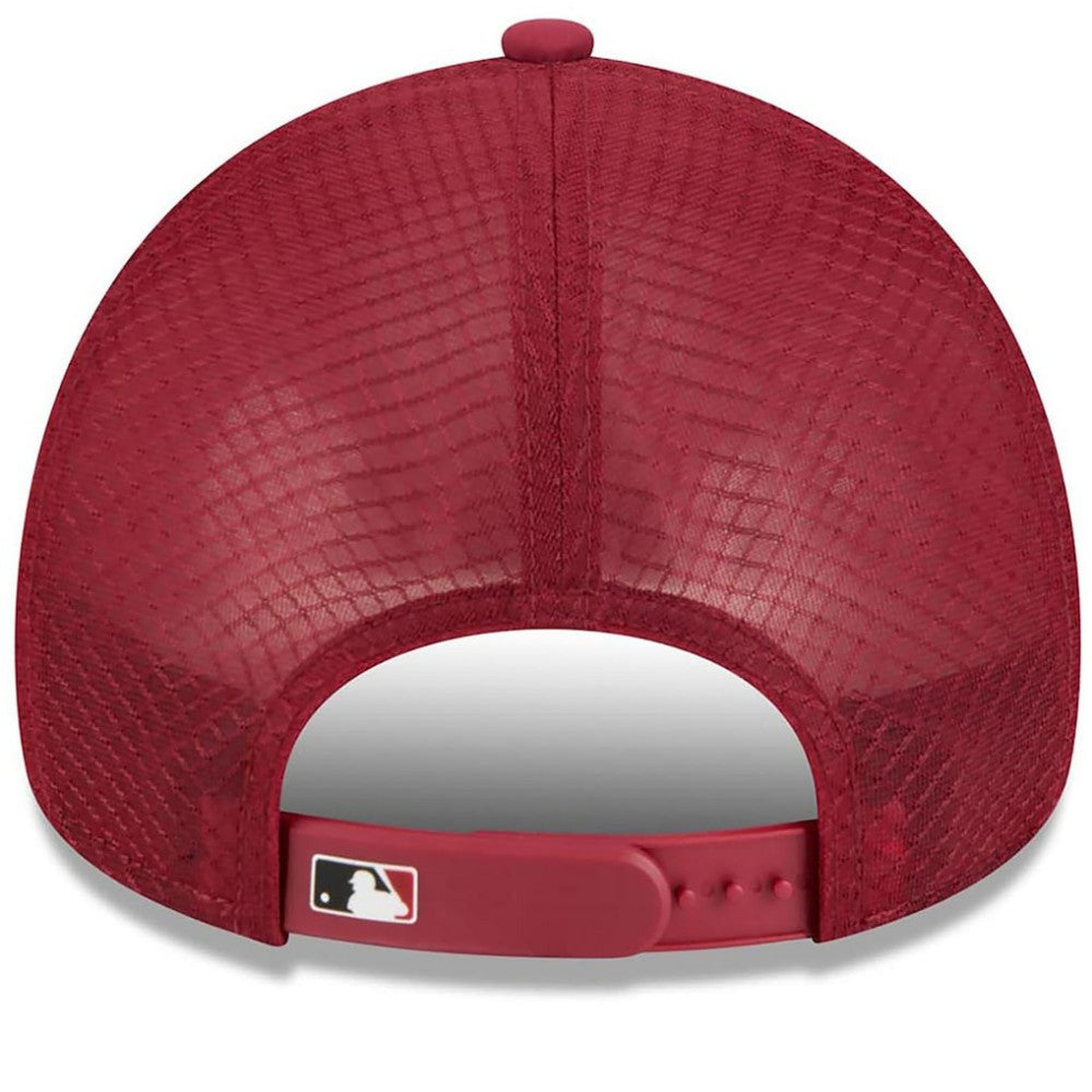 Arizona Diamondbacks New Era 2026 Batting Practice Apex 9FORTY Adjustable Trucker Hat - Dark Red Hats