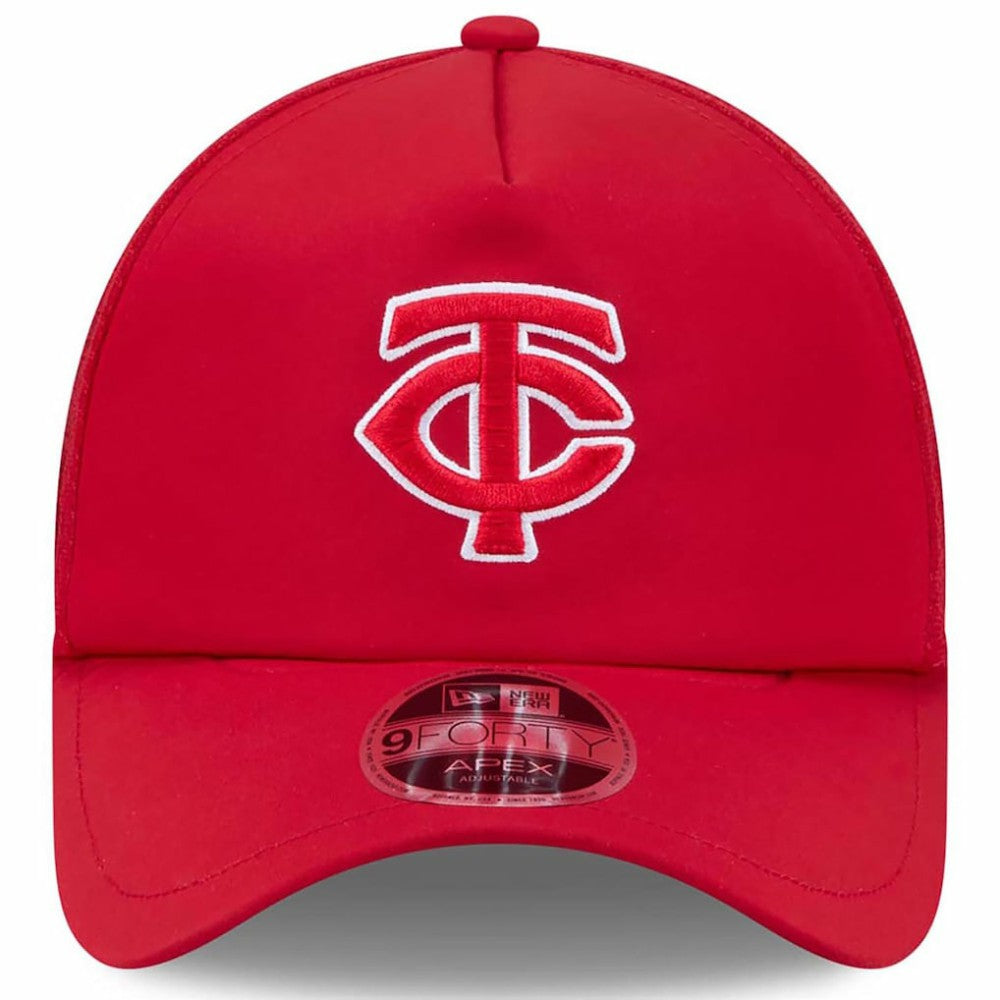 Minnesota Twins New Era 2026 Batting Practice Apex 9FORTY Adjustable Trucker Hat - Red Hats