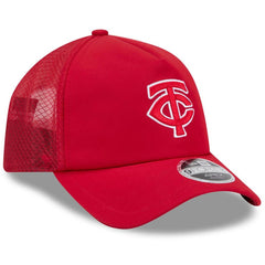 Minnesota Twins New Era 2026 Batting Practice Apex 9FORTY Adjustable Trucker Hat - Red Hats