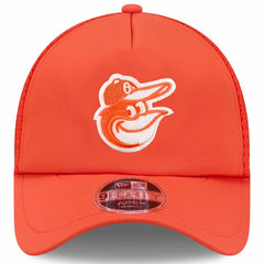 Baltimore Orioles New Era 2026 Batting Practice Apex 9FORTY Adjustable Trucker Hat - Orange Hats