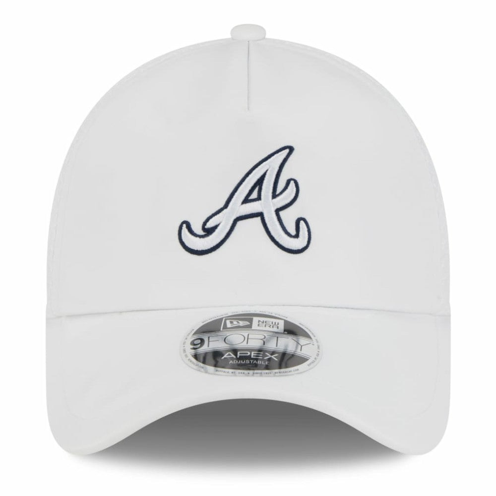 Atlanta Braves New Era 2026 Batting Practice Apex 9FORTY Adjustable Trucker Hat - White Hats