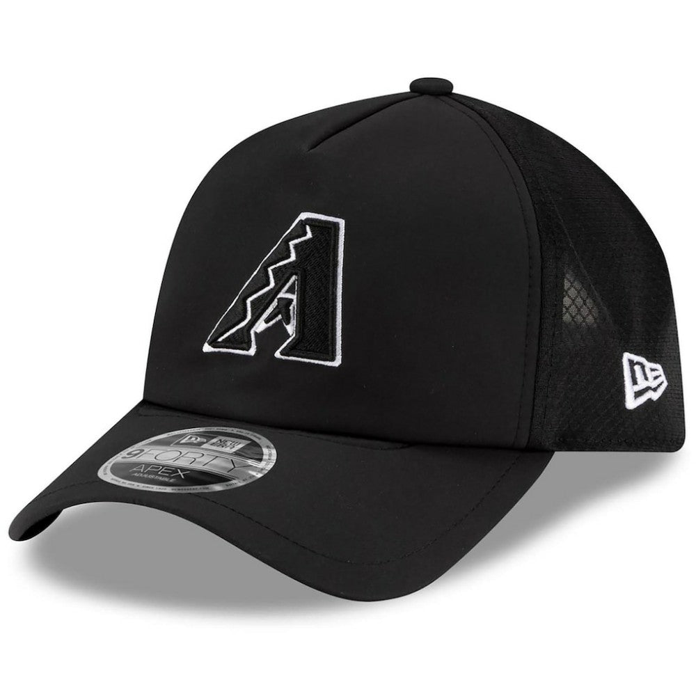 Arizona Diamondbacks New Era 2026 Batting Practice Apex 9FORTY Adjustable Trucker Hat - Black Hats