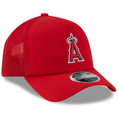 Los Angeles Angels New Era 2026 Batting Practice Apex 9FORTY Adjustable Trucker Hat - Red Hats