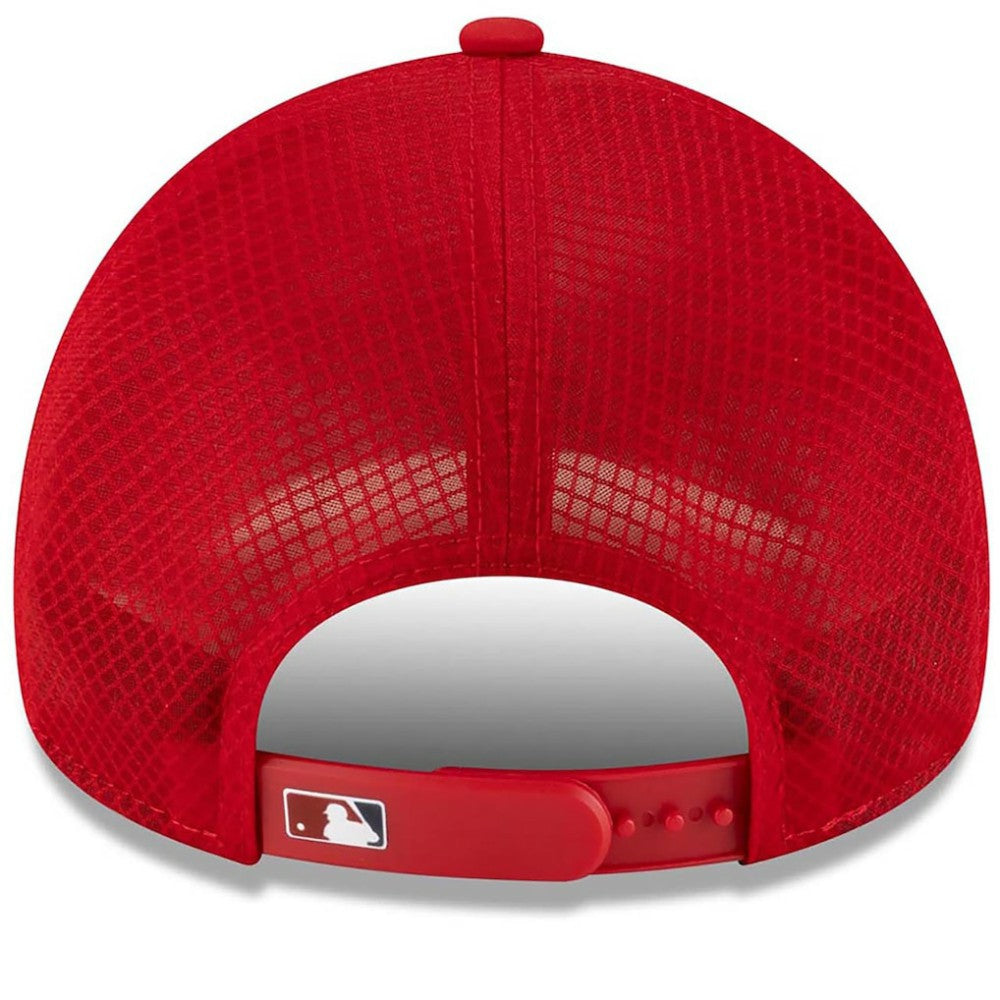 Washington Nationals New Era 2026 Batting Practice Apex 9FORTY Adjustable Trucker Hat - Red Hats