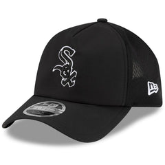 Chicago White Sox New Era 2026 Batting Practice Apex 9FORTY Adjustable Trucker Hat - Black Hats