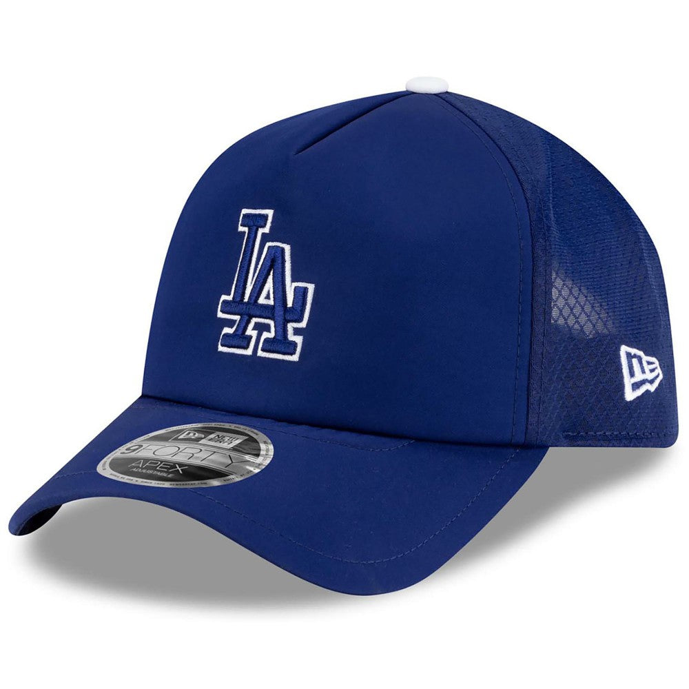 Los Angeles Dodgers New Era 2026 Batting Practice Apex 9FORTY Adjustable Trucker Hat - Royal Hats
