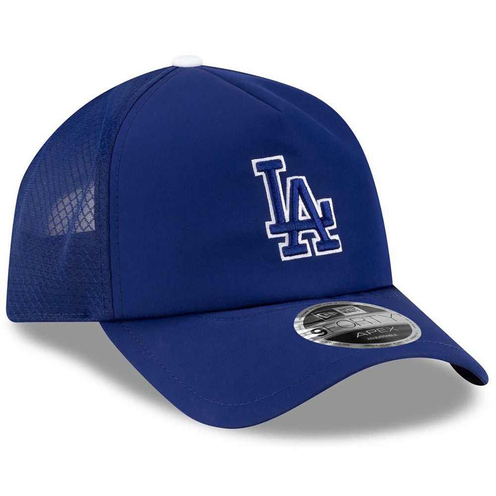 Los Angeles Dodgers New Era 2026 Batting Practice Apex 9FORTY Adjustable Trucker Hat - Royal Hats
